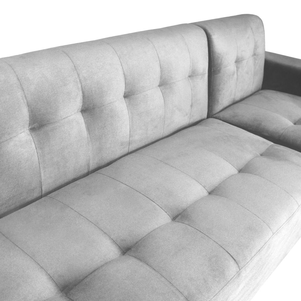 Seccional Londres Derecho + Banqueta – Gris