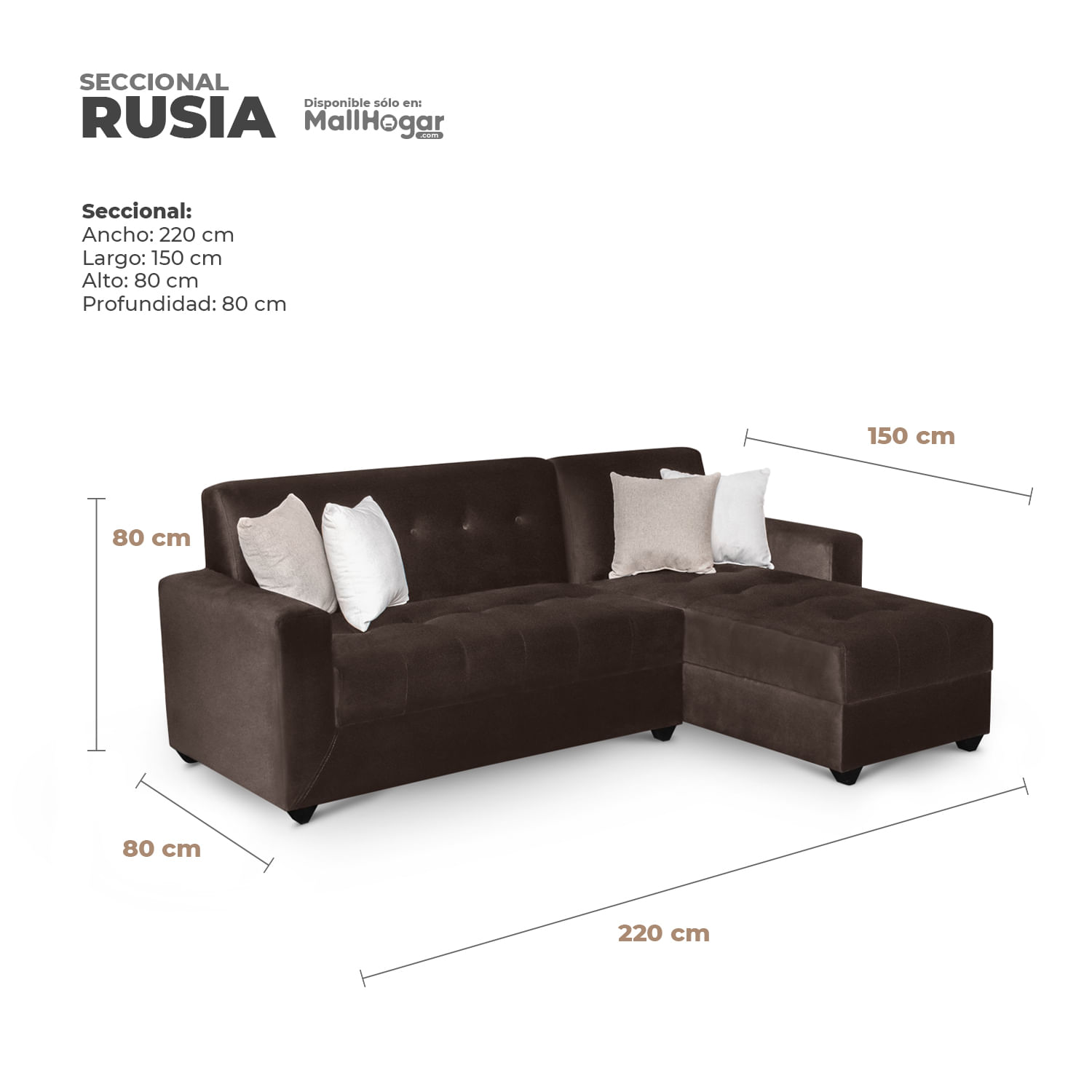 Seccional Rusia Derecho – Chocolate