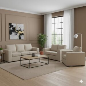 Juego de Sala Sevilla 3-2-1 - Beige Claro