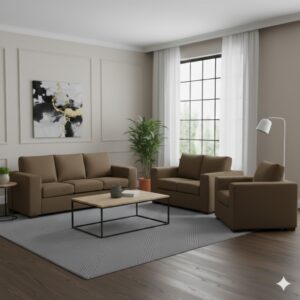 Juego de Sala Sevilla 3-2-1 - Beige Oscuro