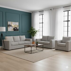 Juego de Sala Sevilla 3-2-1 - Gris Plata