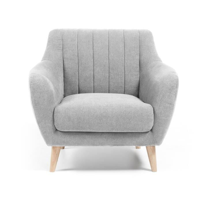 Sillón 1 Cuerpo Modric – Gris Plata