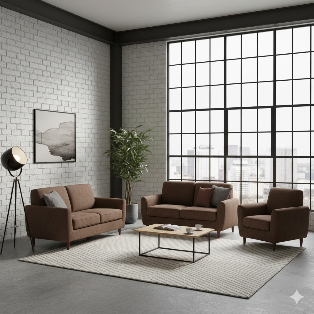 Juego de Sala Toretto 3-2-1 – Chocolate