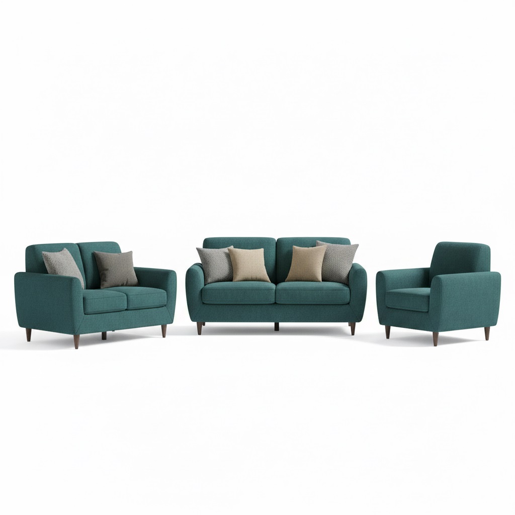 Juego de Sala Toretto 3-2-1 – Verde Militar