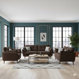 juego de sala turin chocolate