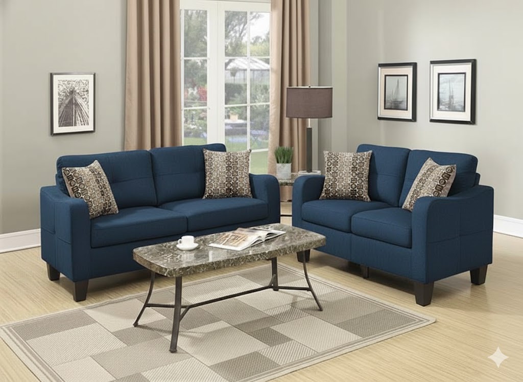 Juego de Sala Brownie 3-2 – Azul