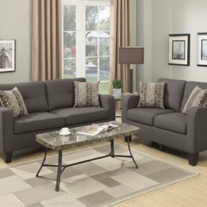 Juego de Sala Brownie 3-2 - Gris oscuro