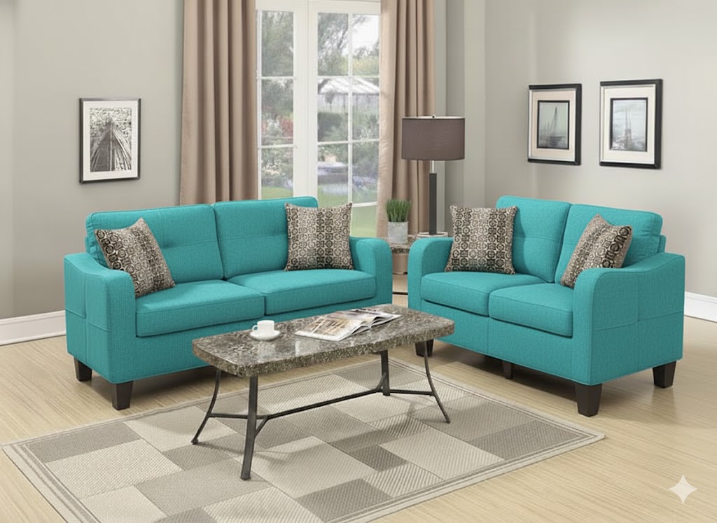 Juego de Sala Brownie 3-2 – Turquesa