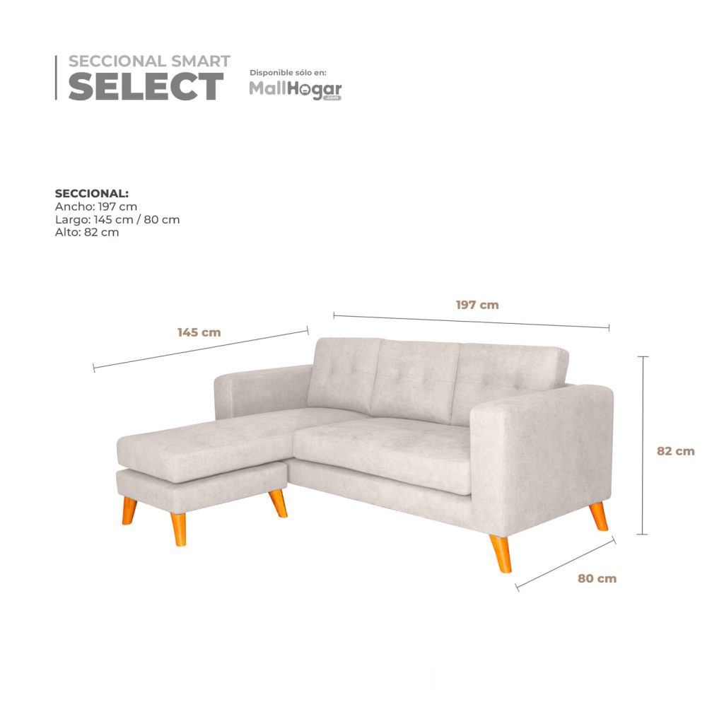 Seccional Smart Select Intercambiable Ivory