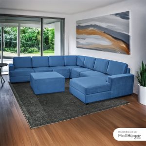 Seccional Pacífico Derecho + Banqueta - Azul