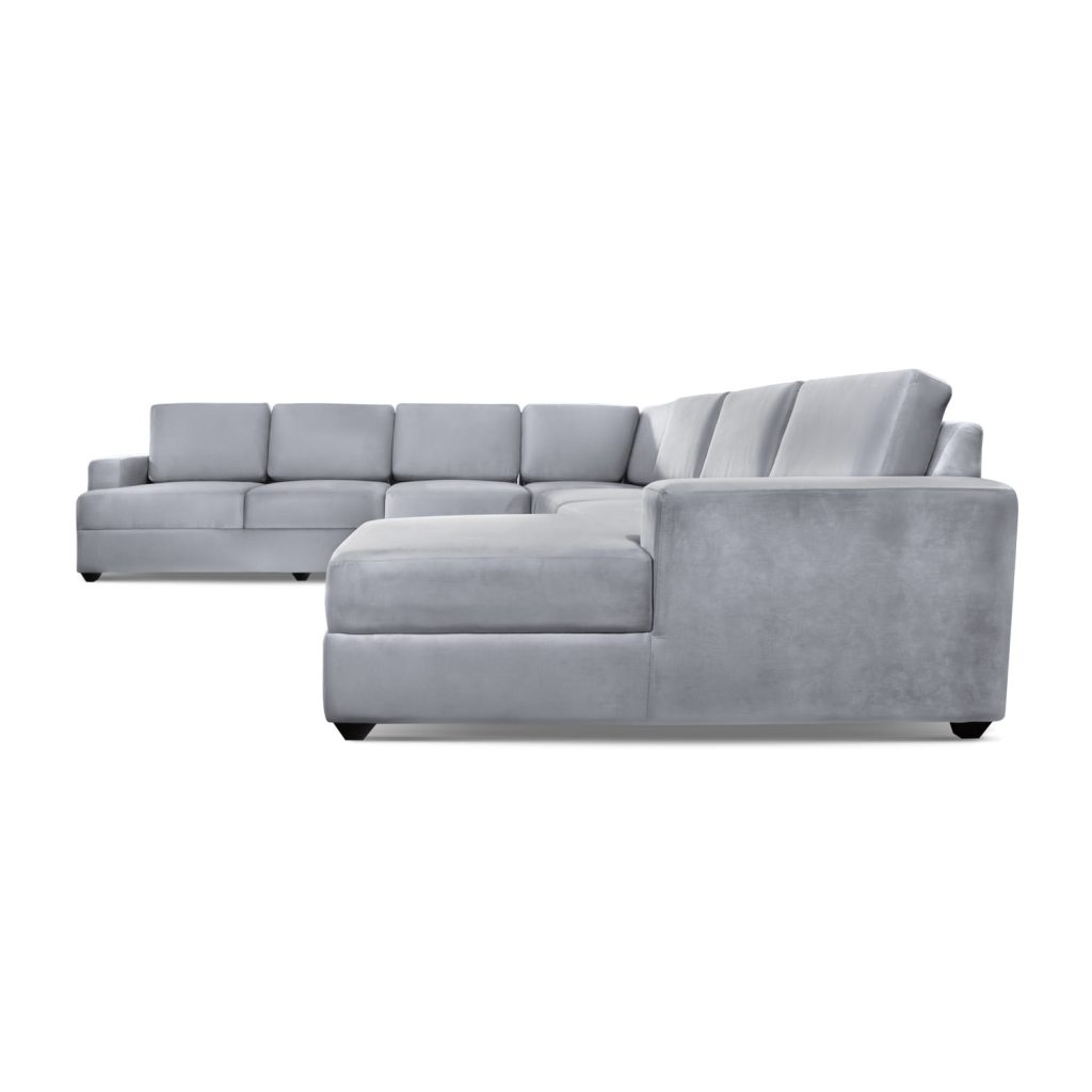 Seccional Pacífico Derecho + Banqueta – Gris