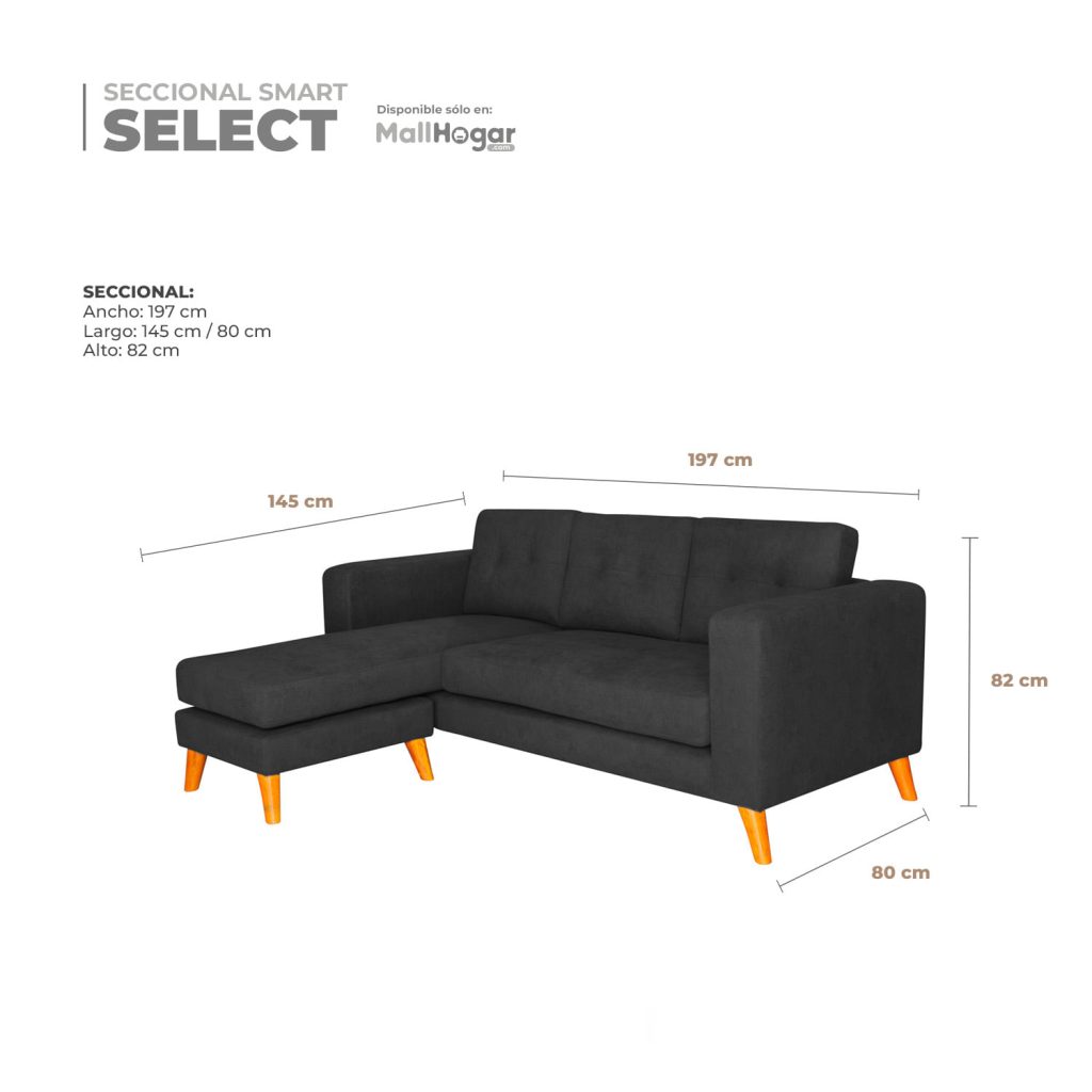 Seccional Smart Select Intercambiable Negro