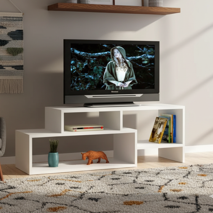 Centro de Entretenimiento Carsoli TV 40 pulgadas – Blanco