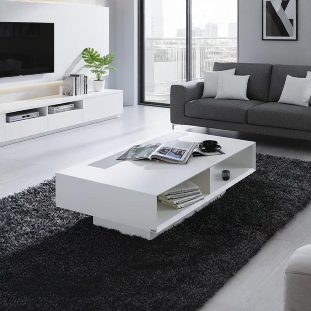 Mesa de Centro Galilea – Blanco