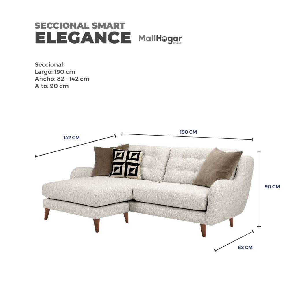 Seccional Smart Elegance – Ivory