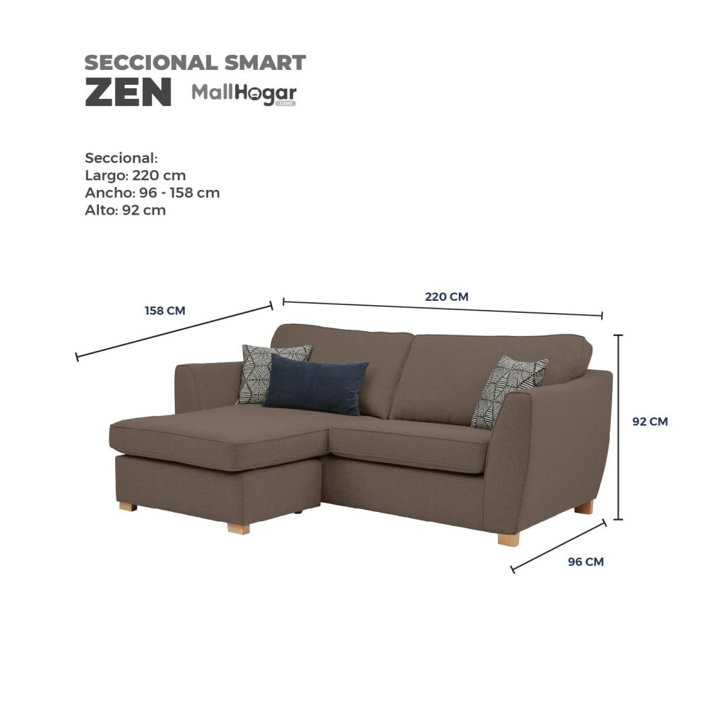 Seccional Smart Zen Intercambiable – Tabaco