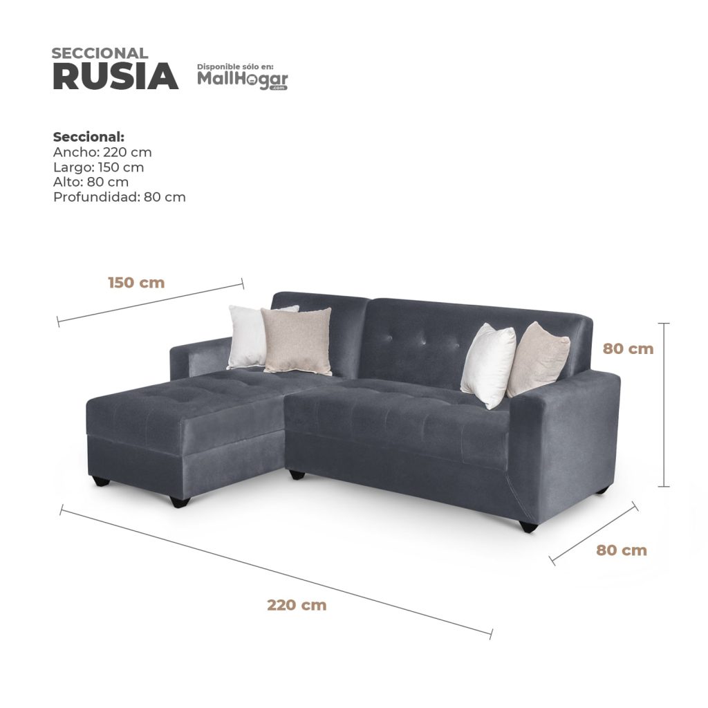 Seccional Rusia Izquierdo – Gris Oscuro