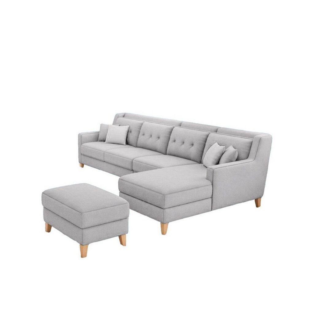 Seccional Diana Derecho + Banqueta – Gris