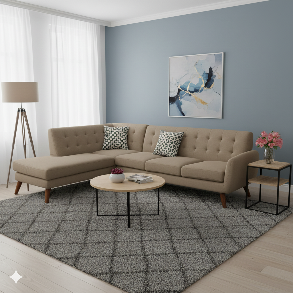 Seccional Felicia Izquierdo – Beige oscuro