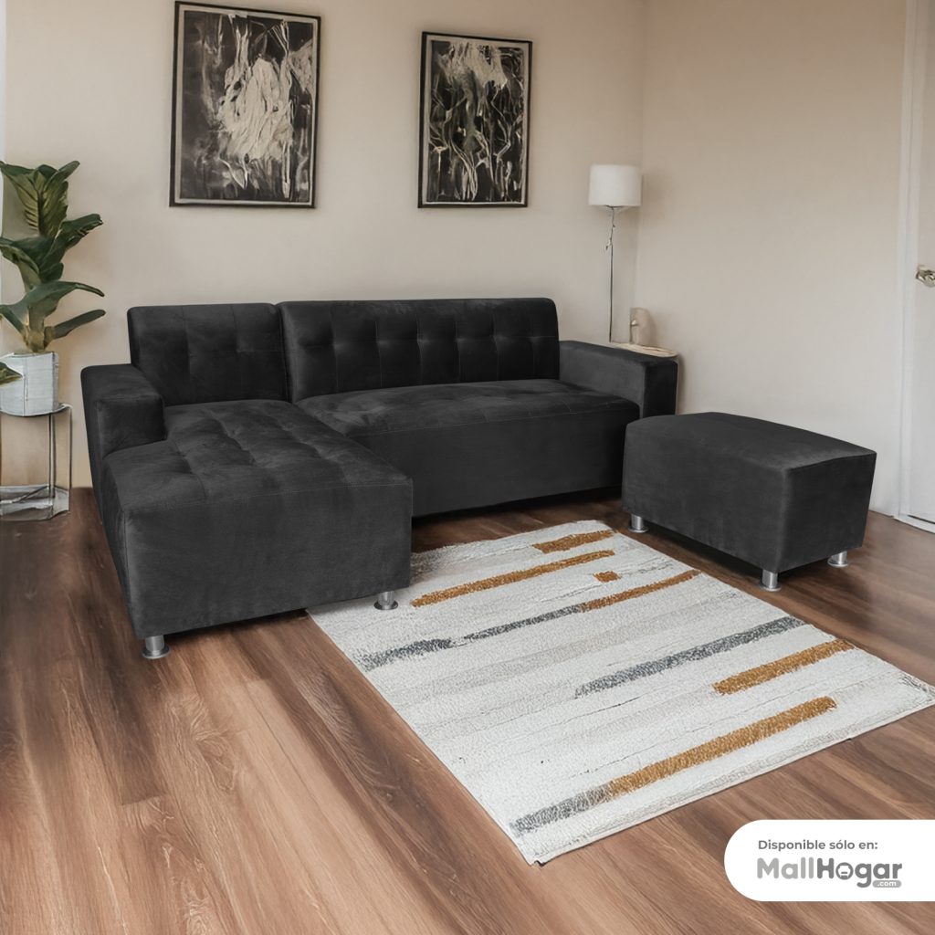 Seccional Londres Izq + Banqueta – Negro