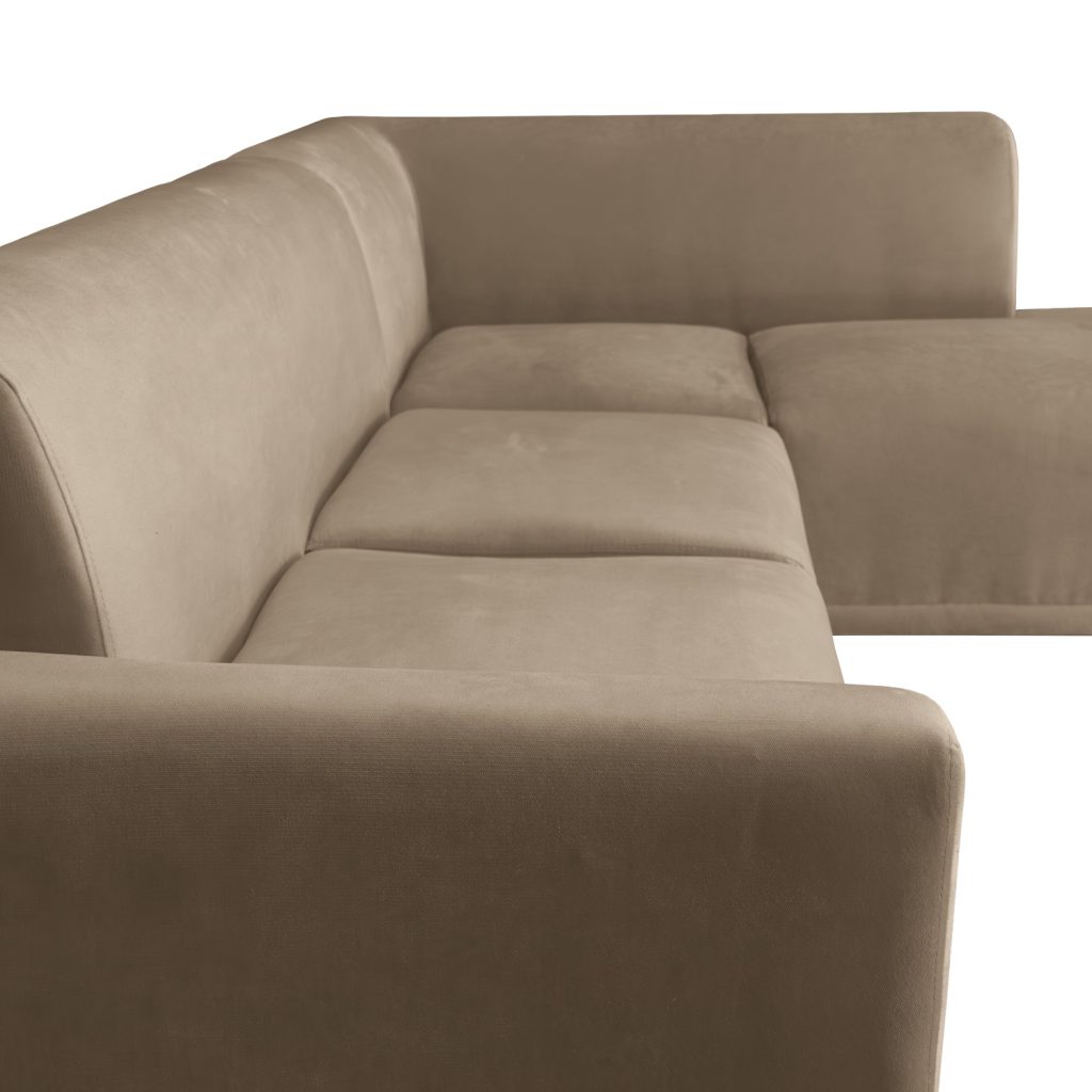 Seccional Palms Derecho + Banqueta – Beige