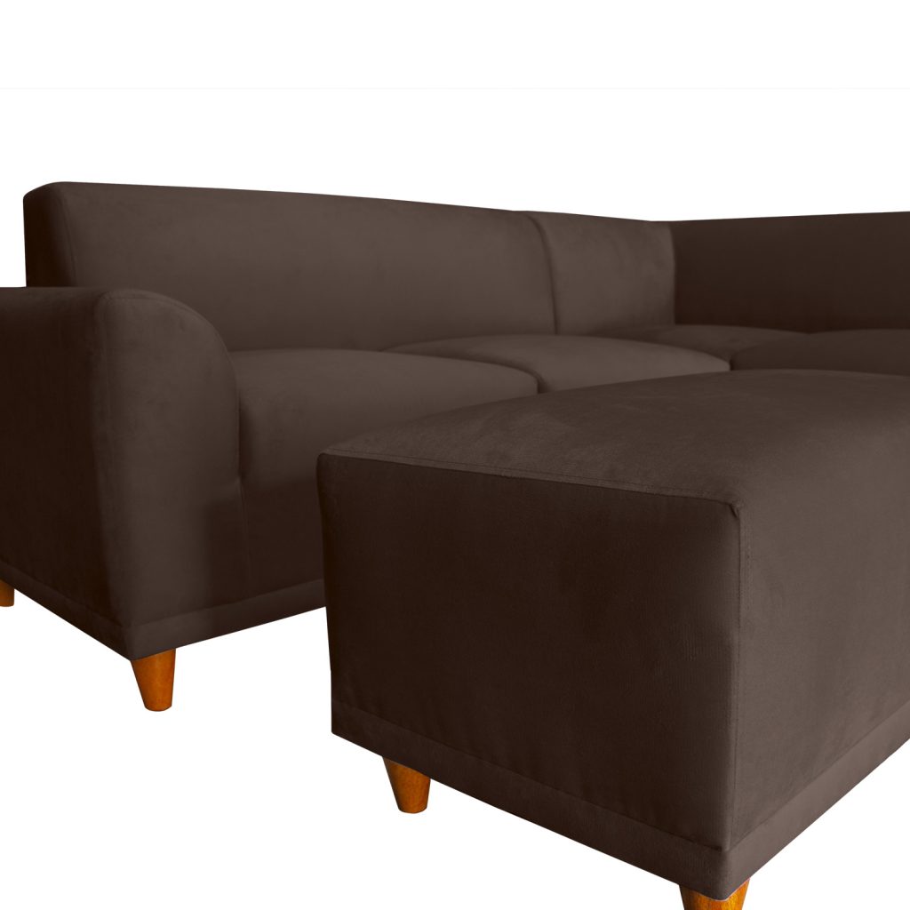 Seccional Palms Derecho + Banqueta – Choco