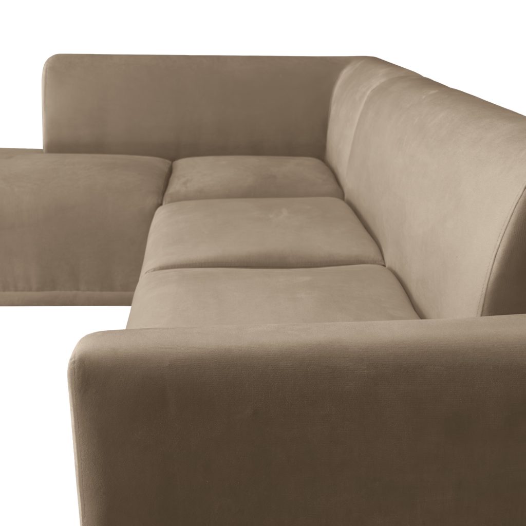 Seccional Palms Izquierdo + Banqueta – Beige