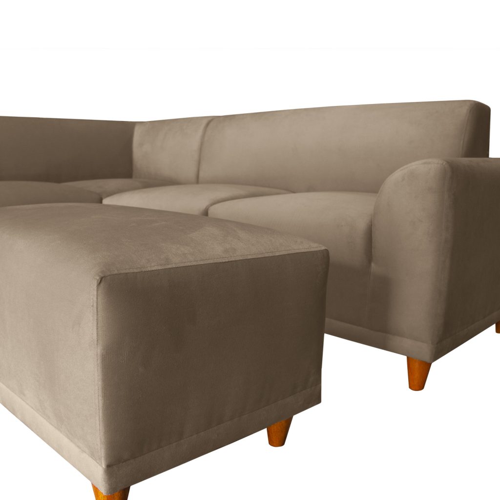 Seccional Palms Izquierdo + Banqueta – Beige