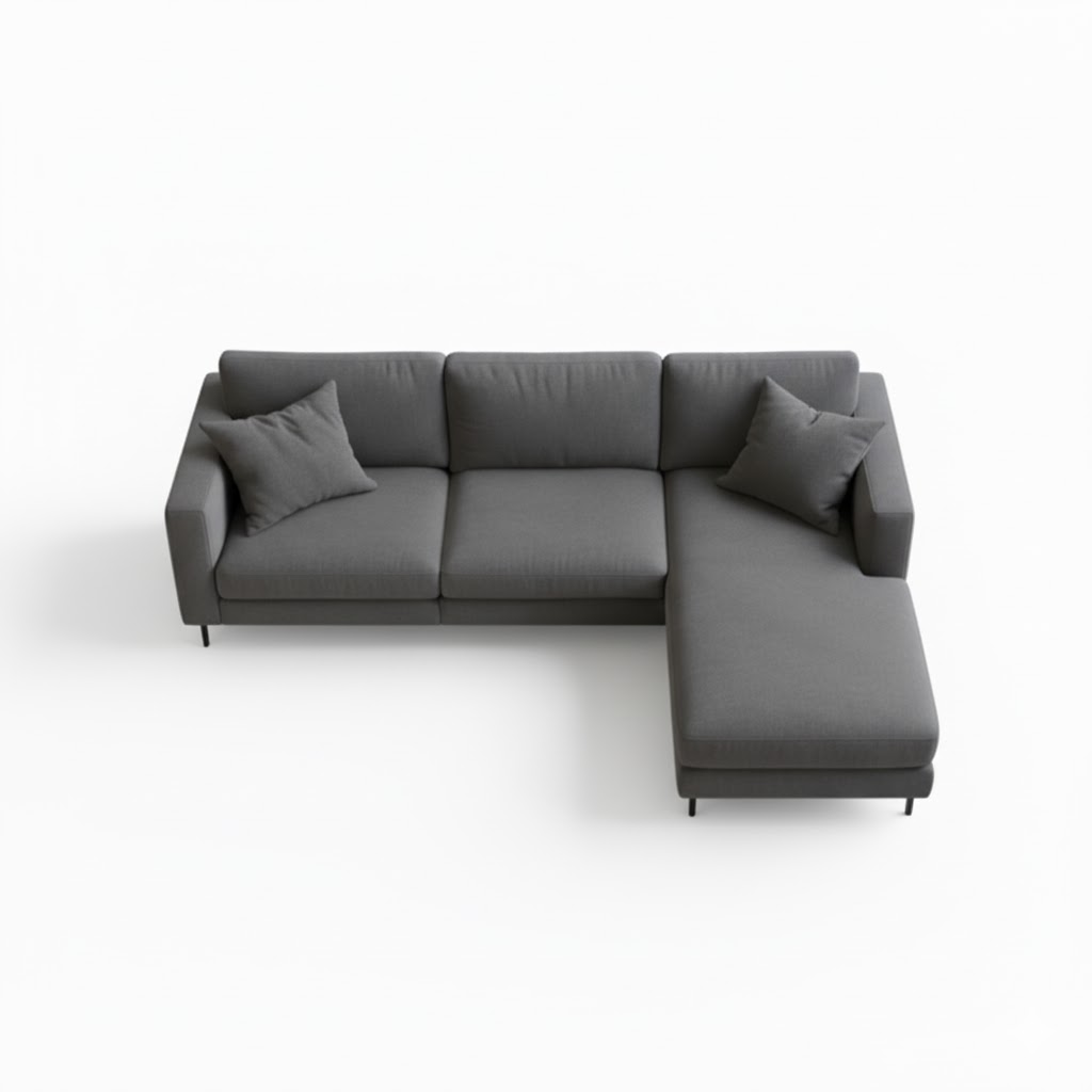 Seccional Alessia Derecho – Gris Oscuro