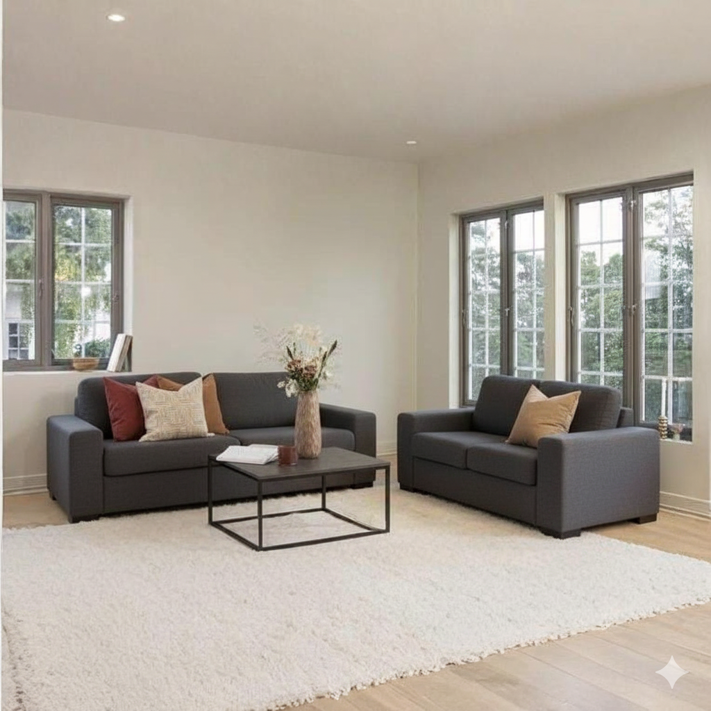 Juego de Sala Taylor 3-2 – Gris Oscuro