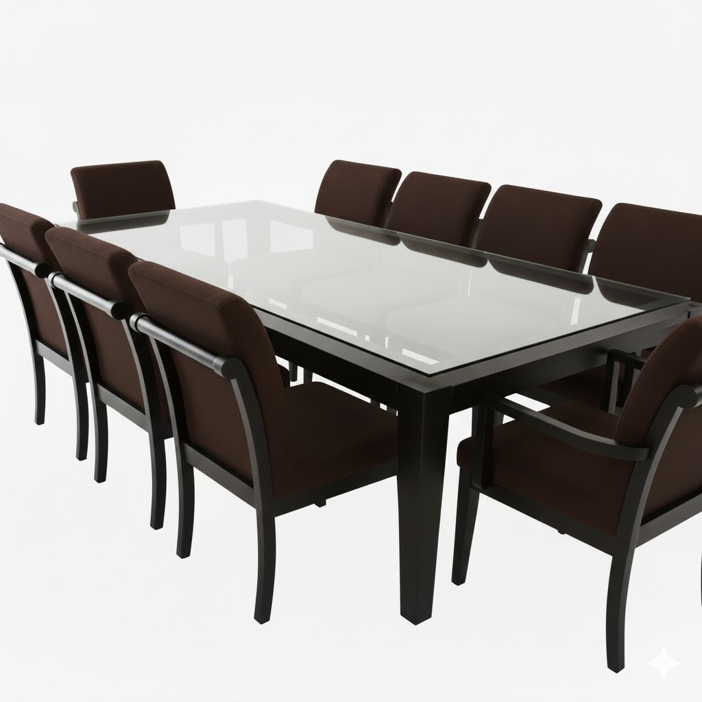 Juego de comedor Brasilia 10 Sillas – Chocolate